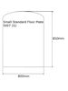 dimensions of medium floor plate