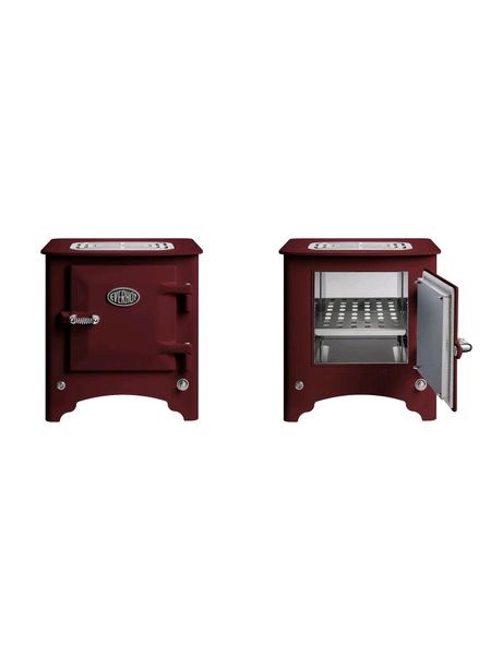 Everhot Electric Stove in Burgundy
