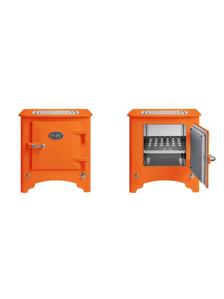 Everhot Electric Stove in Tangerine