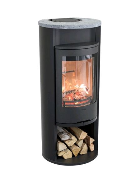 contura 610 black warming shelf and soapstone top