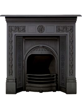 Stovax Stovax Victorian Combination Cast Iron Convector matt black for solid fuel and gas