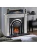 Provident flat wall electric cast iron suite (SLE40i electric inset fire and remote)