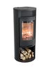 Contura 610 style 6kw woodburner Black or Grey woodburning stove with warming shelf or top cover