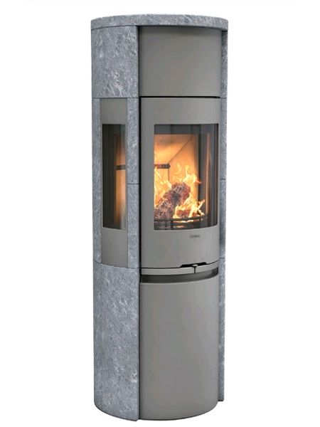 Contura 596T style 5kw woodburner black or grey with soapstone