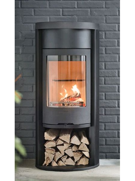 Contura 620 Style  black 6kw woodburner woodburning stove with convection damper and powerstones