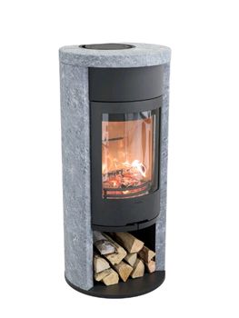 Contura Contura 620T Style 6kw wood burning stove in Black or Grey with Soapstone