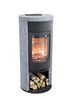 Contura 620T Style 6kw wood burning stove in Black or Grey with Soapstone
