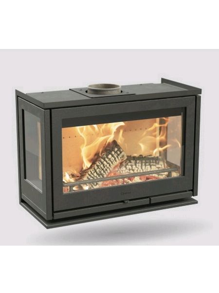 contura i8 cassette woodburner 7kw inset wood burning stove intergrated handle side glass options available