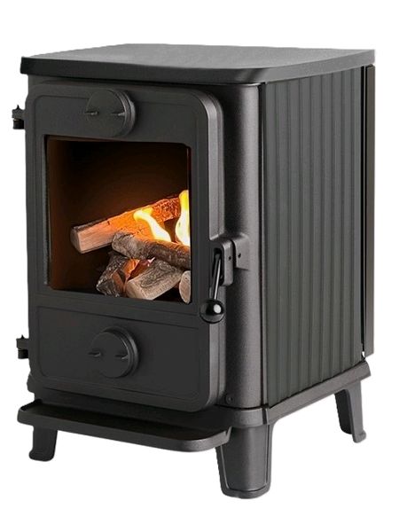 1010 bio stove 2kw with rib sides 100 mm legs