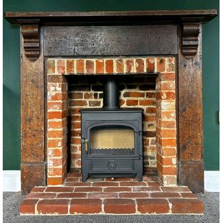 Clearview Vision 500 8Kw Stove on 2 inch legs installed at Reydon